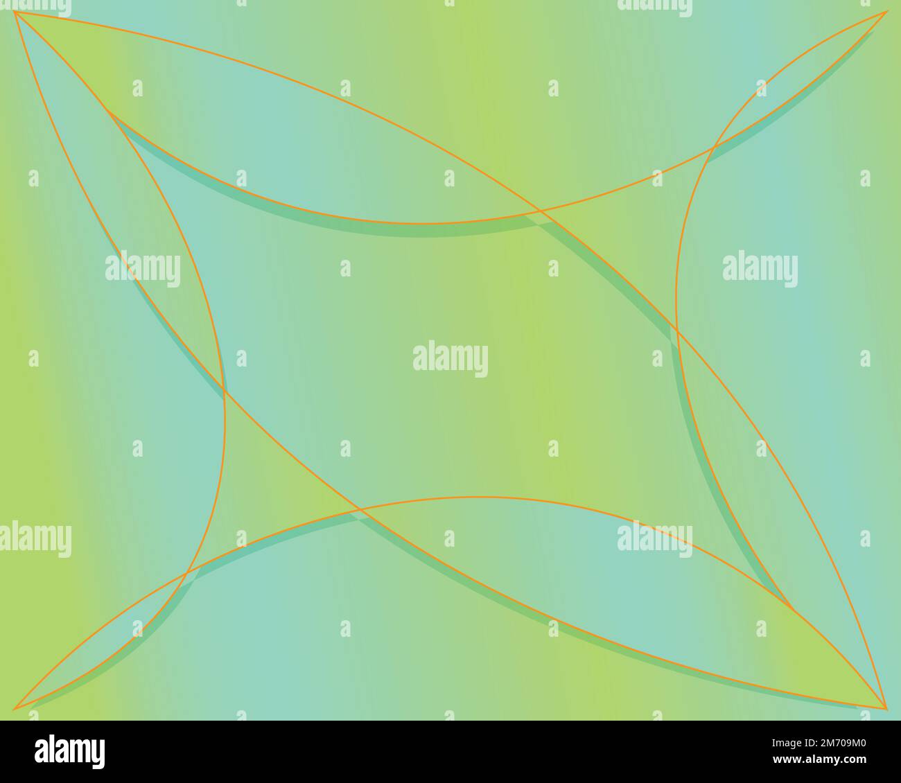 Minimal with lines background. Yellow and green color elements with fluid gradient. Dynamic shapes composition. Eps10 vector Stock Vector