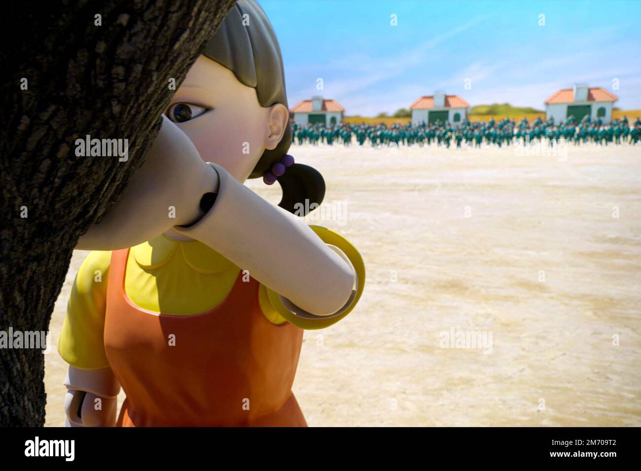 Squid Game Red light, green light doll Stock Photo Alamy