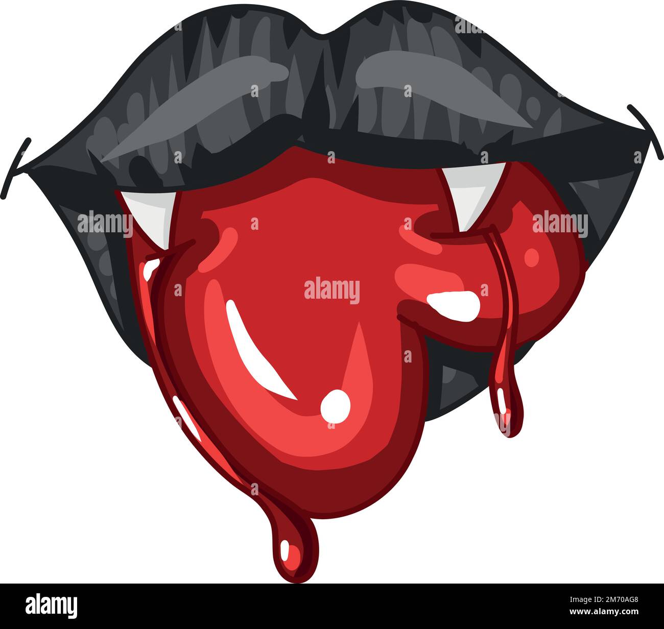 Creepy Valentine clipart, Spooky Valentine, Pastel Goth digital stickers, Alternative Valentine day vector EPS10 Stock Vector