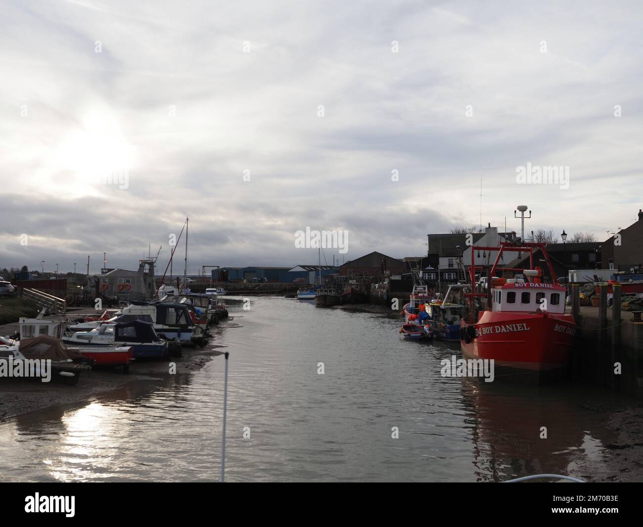Queenborough, Kent, UK. 6th Jan, 2023. UK Weather: an overcast afternoon in Queenborough creek, Kent. Credit: James Bell/Alamy Live News Stock Photo