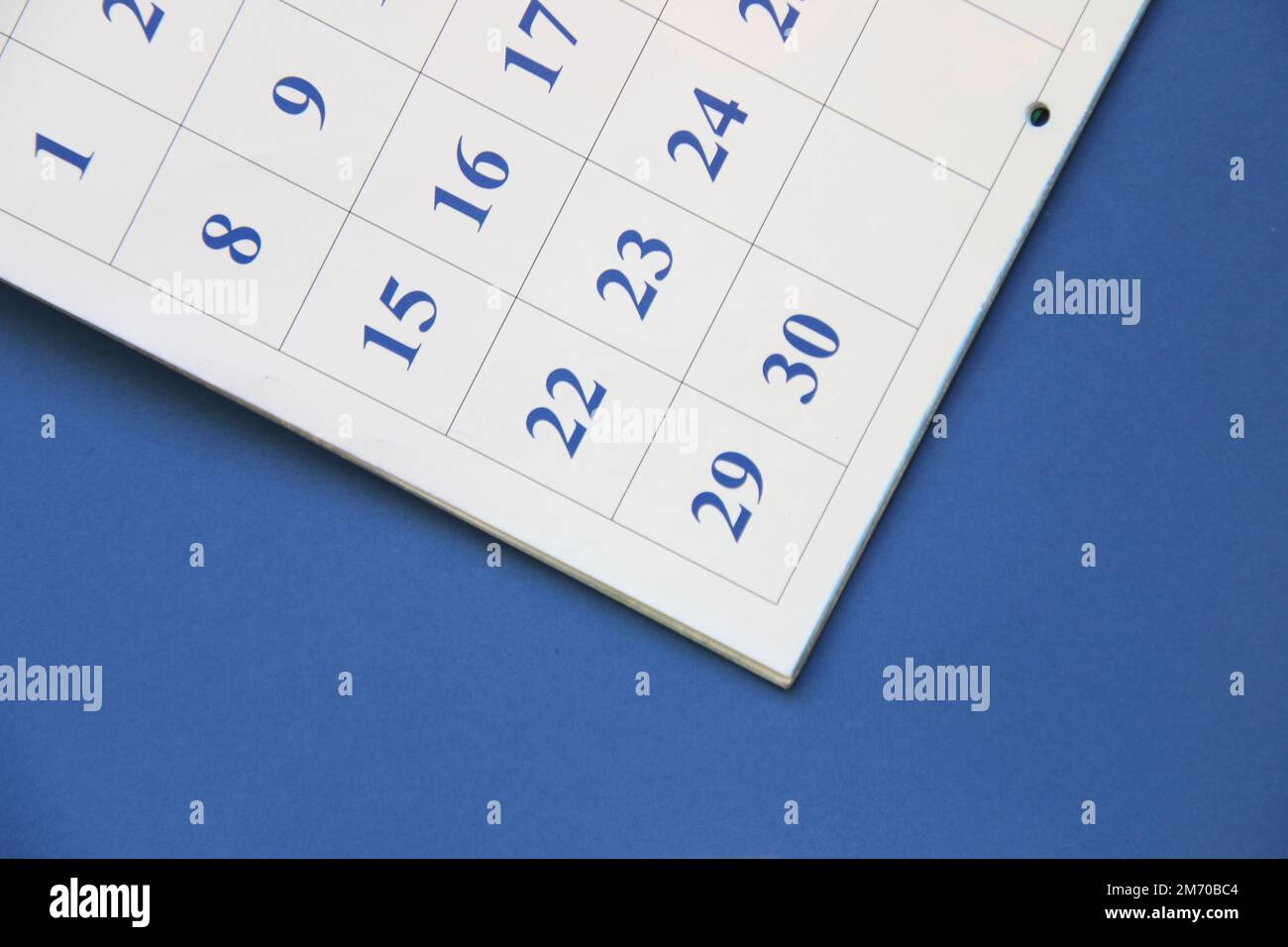 calendar-page-with-date-calendar-sheet-stock-photo-alamy