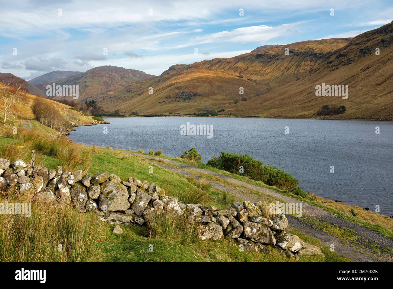 Loch na Leitreach on the Inverinate Estate, Scotland. Stock Photo