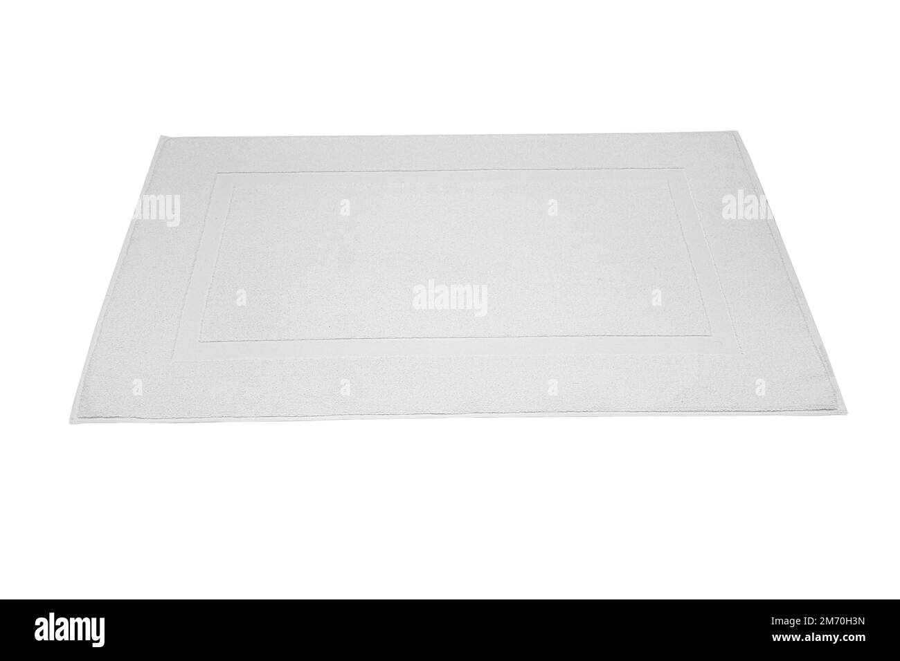 White bath foot towel 100 Cotton Terry Towels Isolated with White