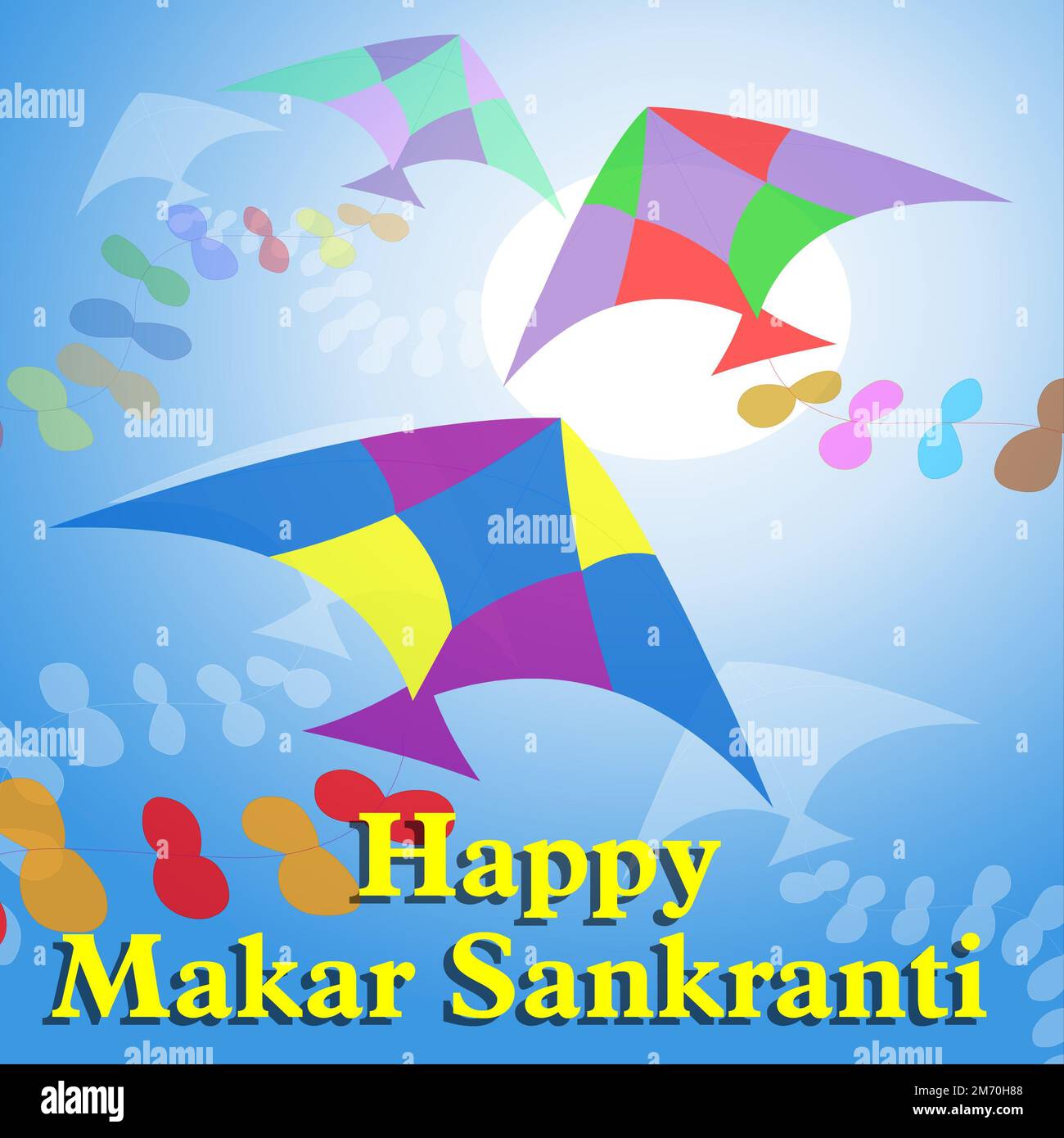 Happy Makar Sankranti Stock Photo