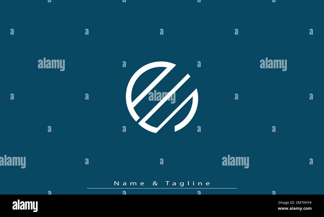 Alphabet letters Initials Monogram logo PS , SP Stock Vector