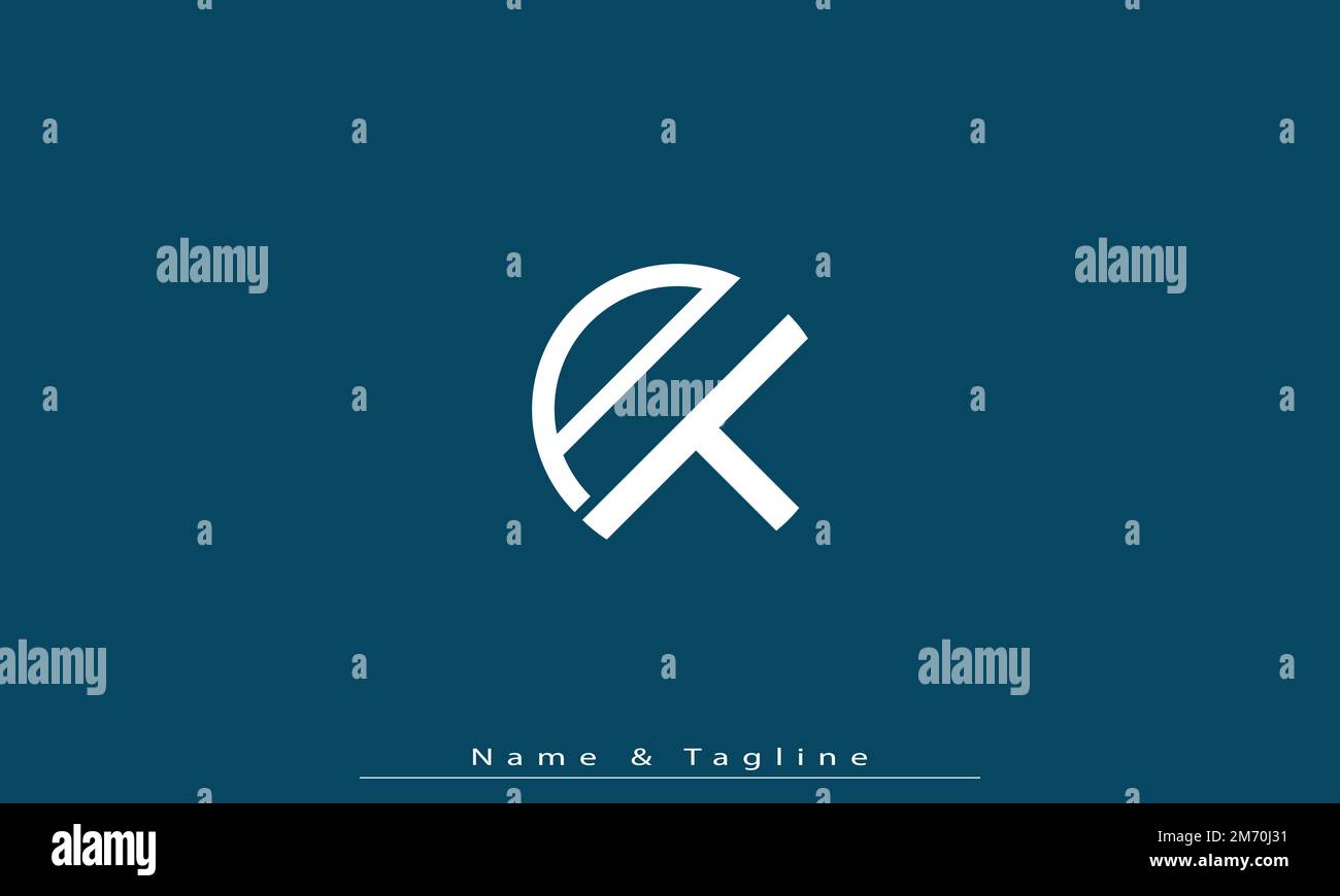 Alphabet letters Initials Monogram logo PT , TP Stock Vector