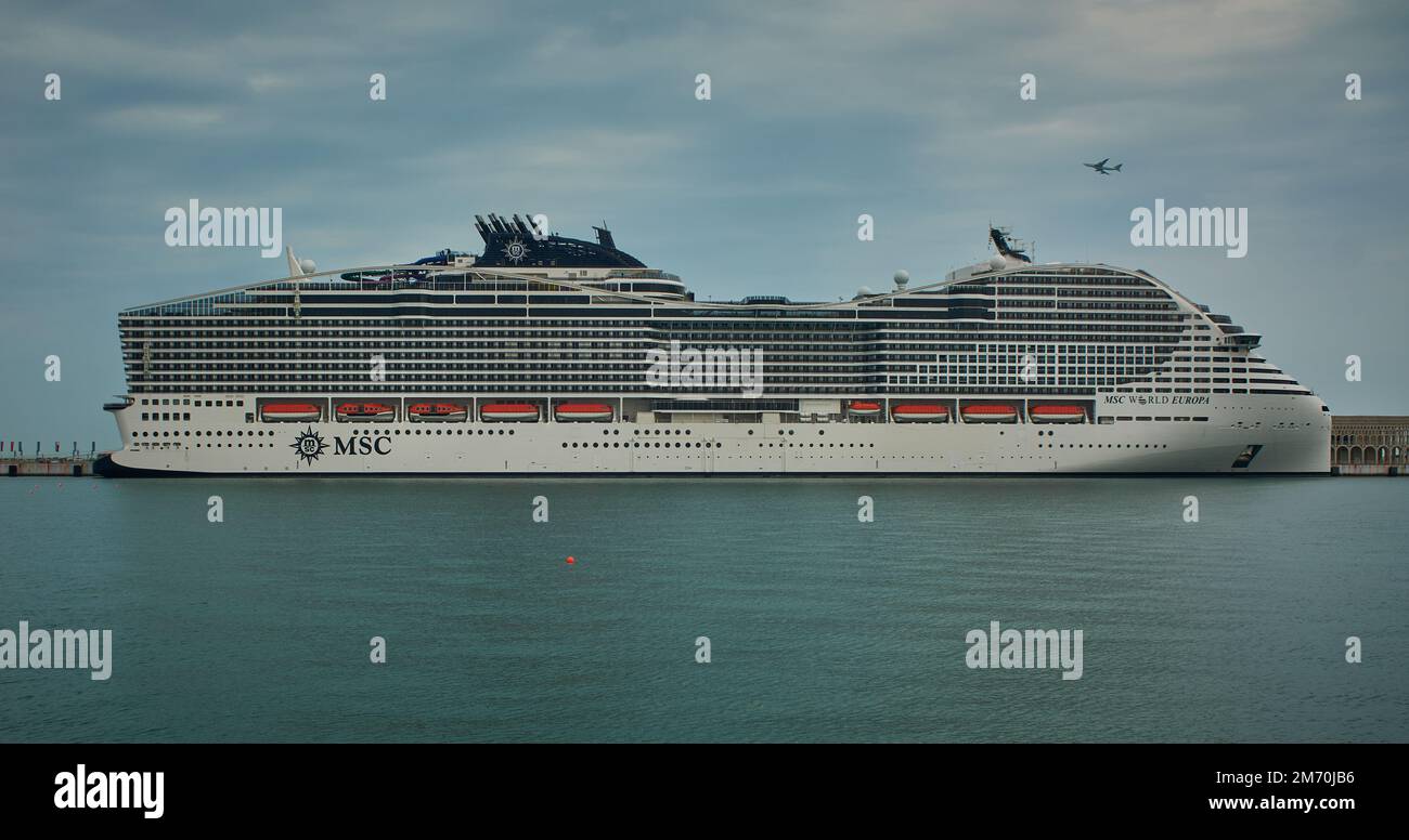 Old Doha port (Mina District) in Doha, Qatar afternoon shot showing