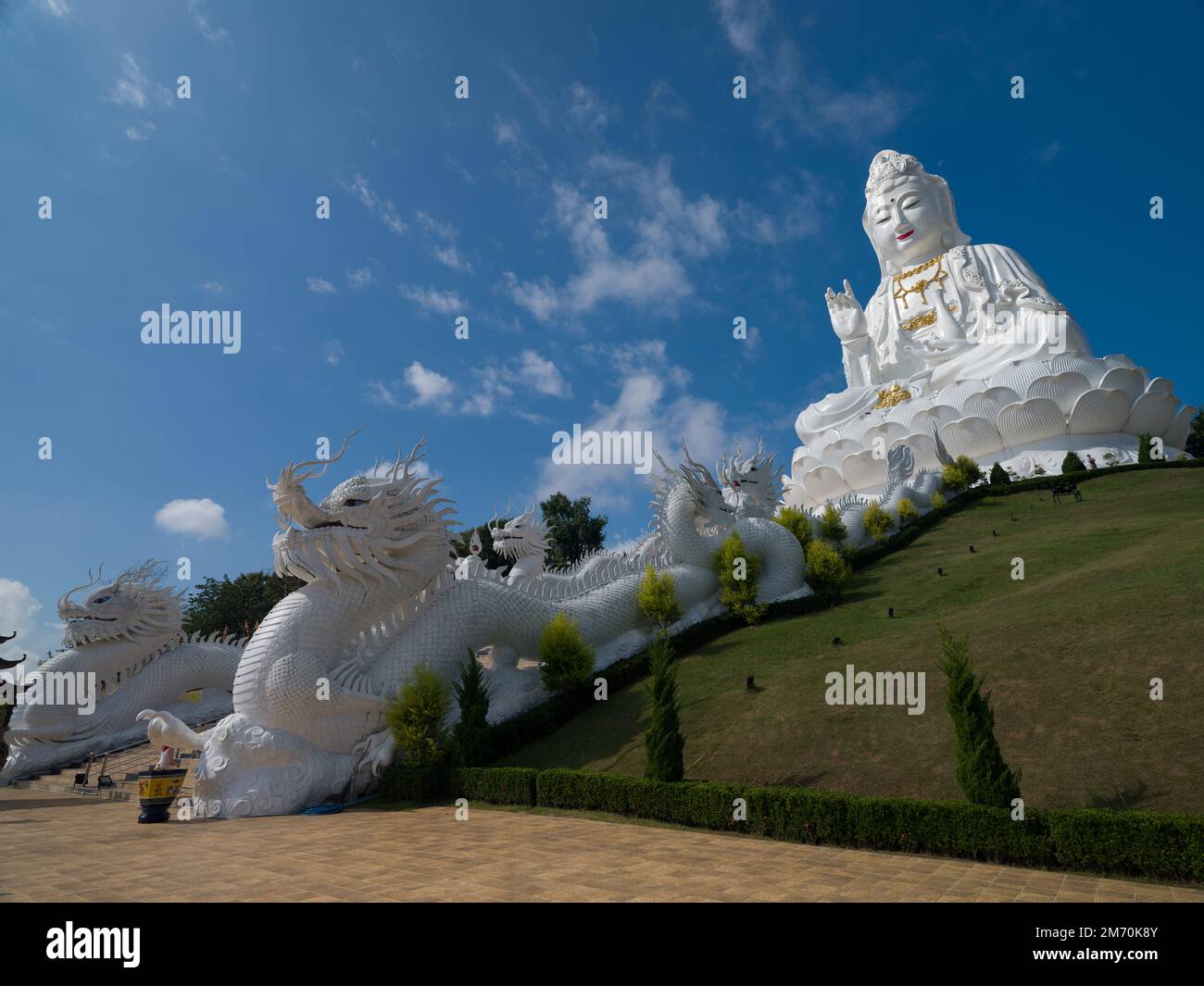 Thailand the biggest Guanyin statue in Chinese temple wat Huay Pla Kang ...
