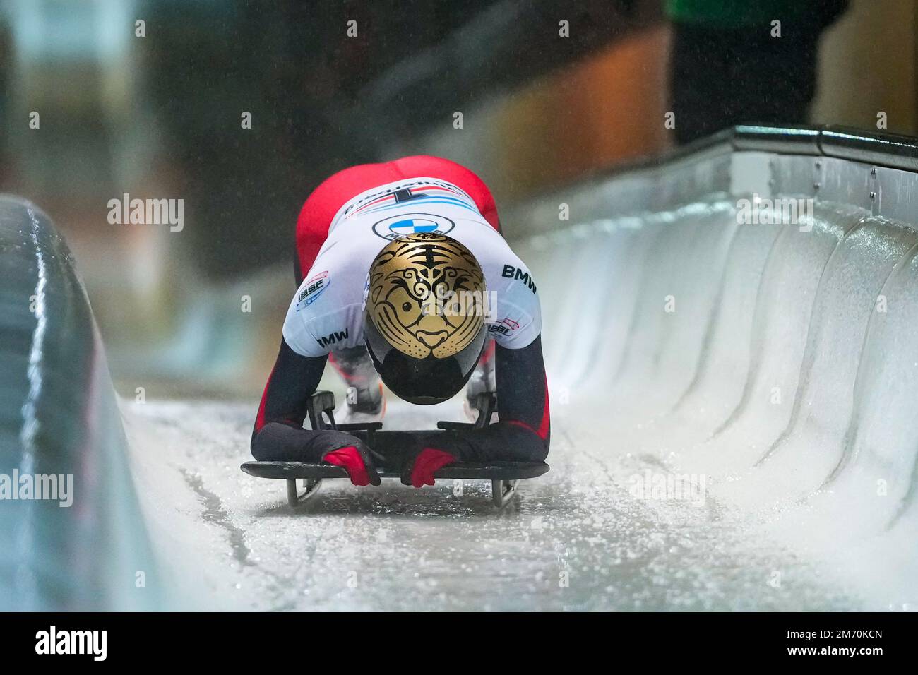 WINTERBERG, GERMANY - JANUARY 6: Yuxi Li of China compete in the Women ...