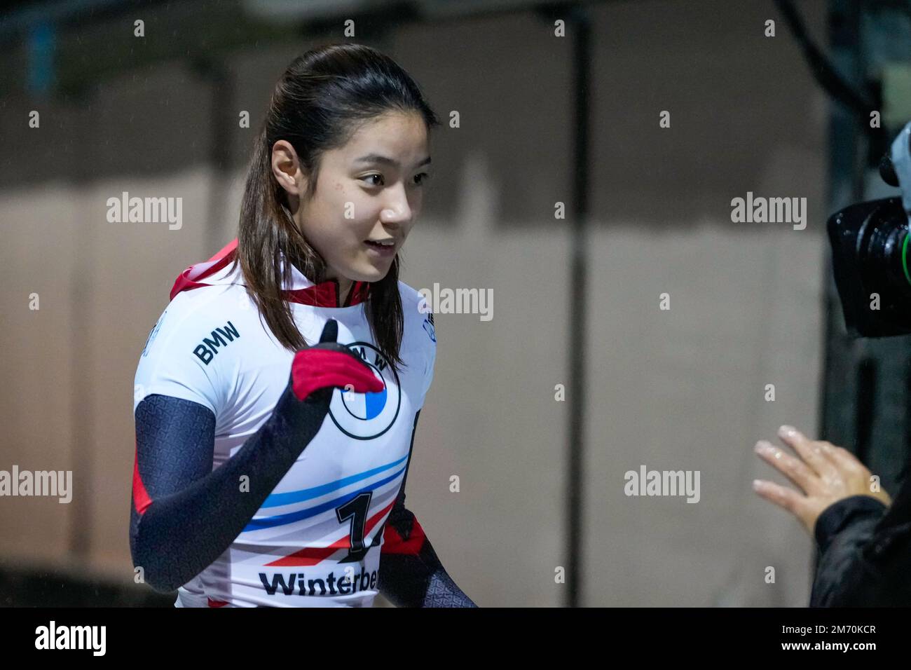 WINTERBERG, GERMANY - JANUARY 6: Yuxi Li of China compete in the Women ...