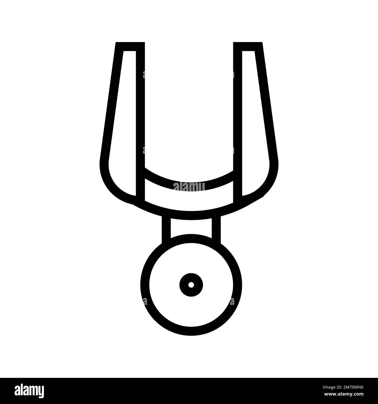 Spaceship icon line isolated on white background. Black flat thin icon ...