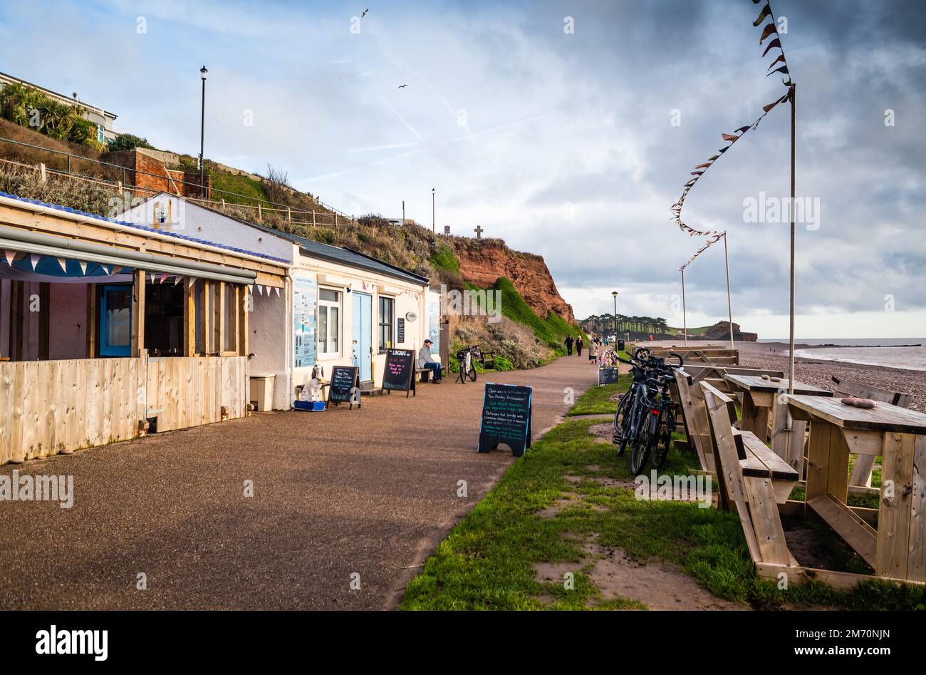 Longboat Cafe at Budleigh recently appearing on Spotlight and BBC Breakfast. Stock Photo