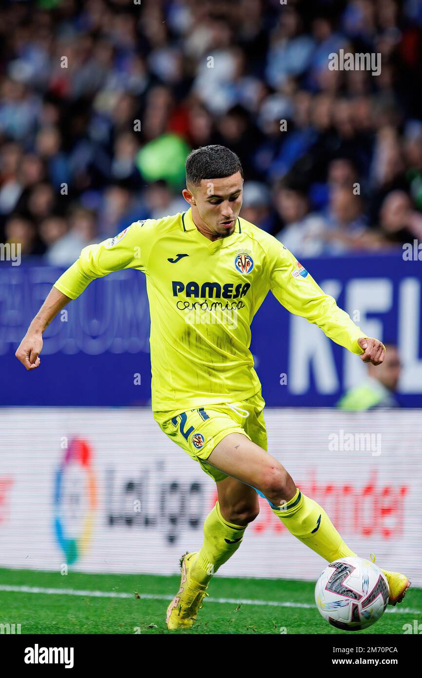 BARCELONA - NOV 9: Yeremi Pino in action at the LaLiga match between ...