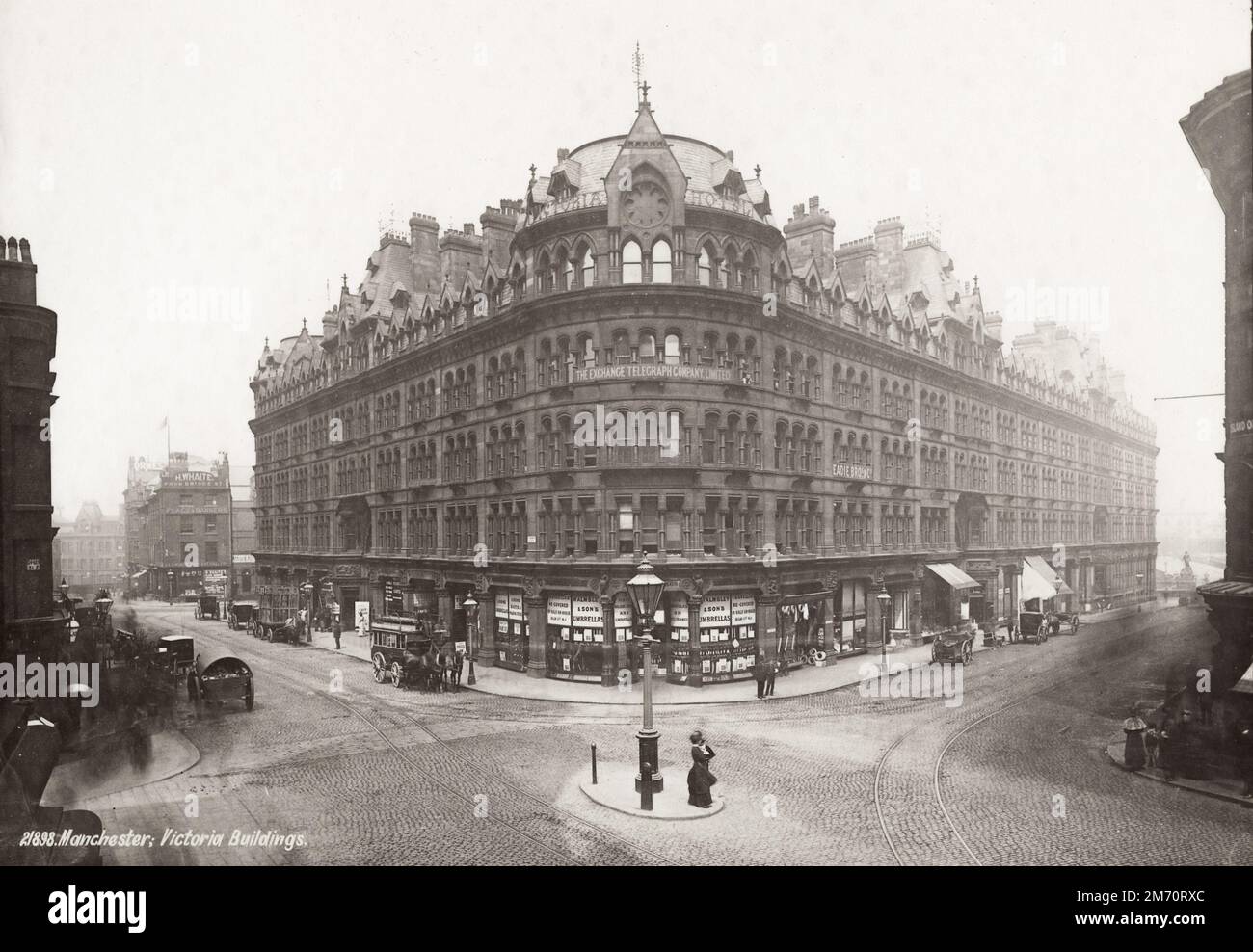 Vintage late 19th/early 20th century photograph Victoria Buildings