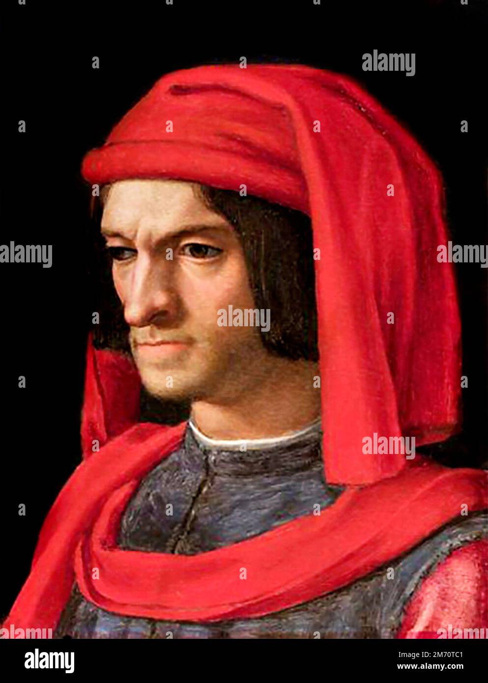 Lorenzo de' Medici. Portrait of Lorenzo the Magnificent (Lorenzo di ...