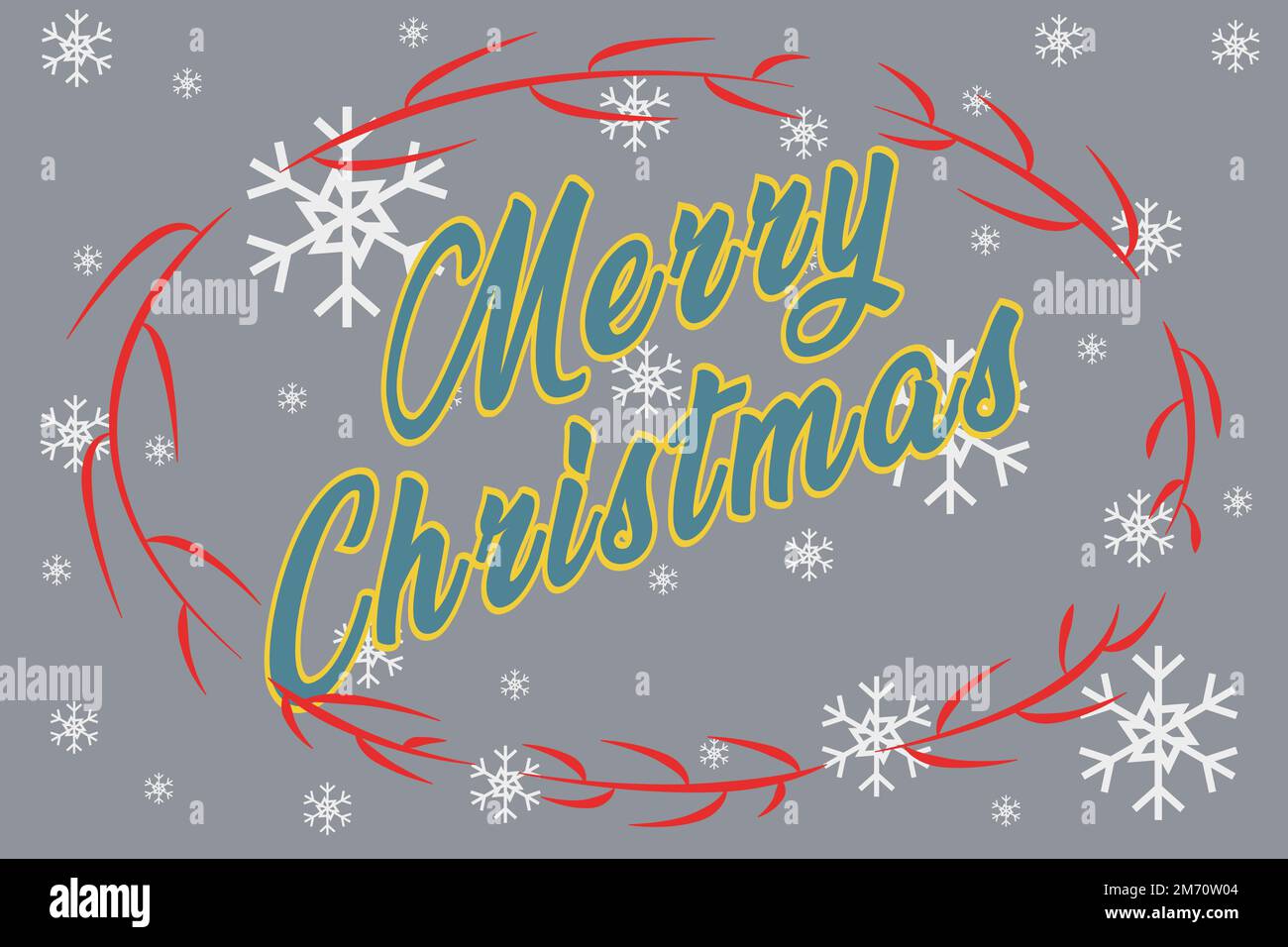 Merry christmas hand lettering calligraphy isolated on white background ...