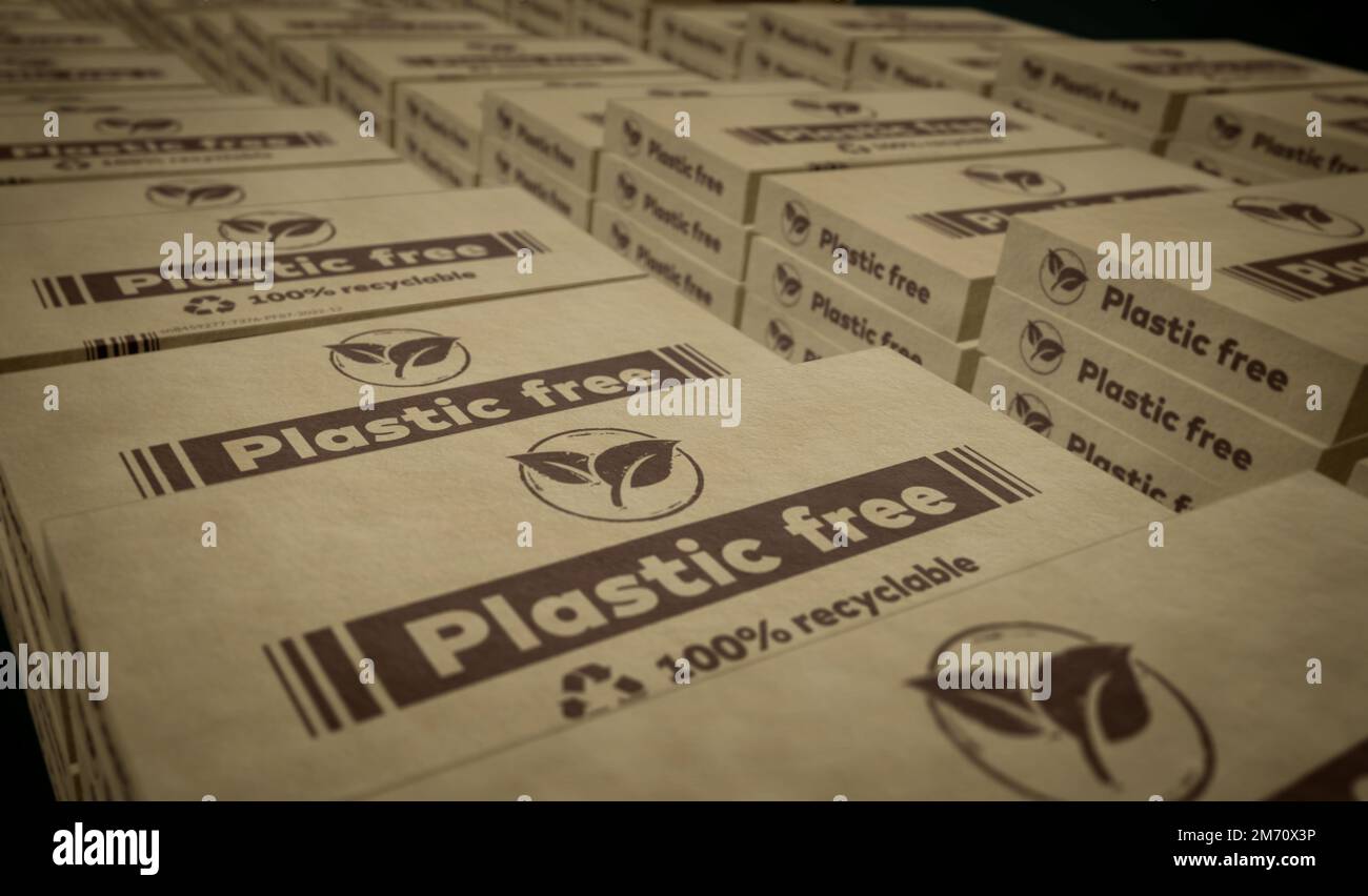 Plastic free and eco friendly box production line. Recyclable and ...