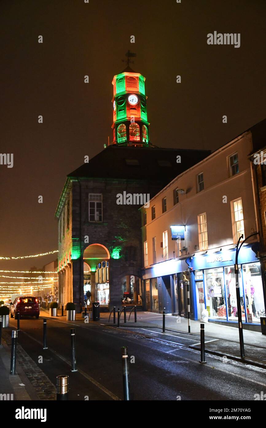 Christmas lights decorations in Kilkenny City Stock Photo Alamy