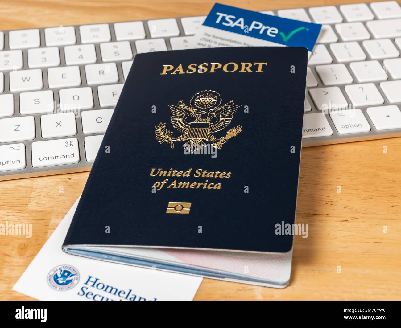 United States of America Passport with Department of Homeland Security