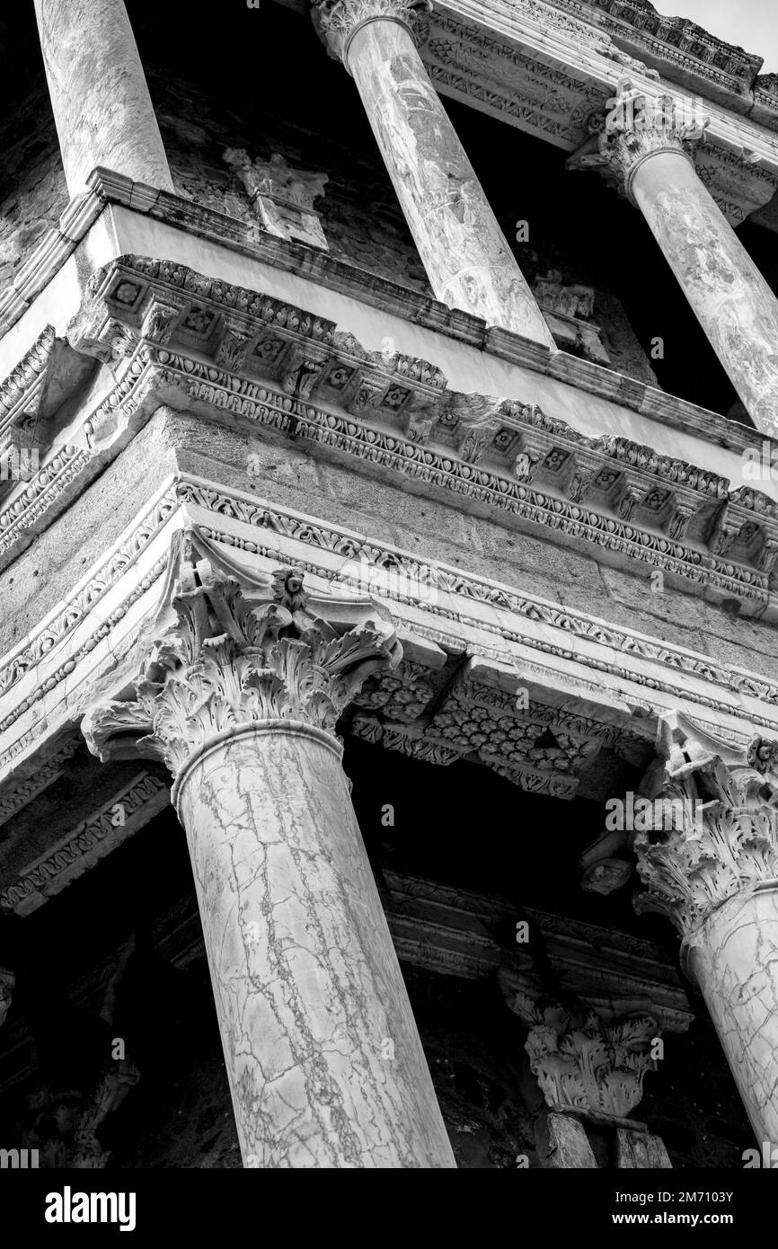 The Roman Theater of Merida Stock Photo