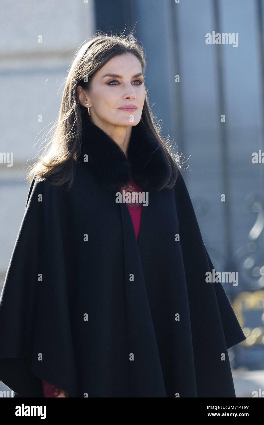 06012023 Pascua Queen Letizia during the new year's military parade