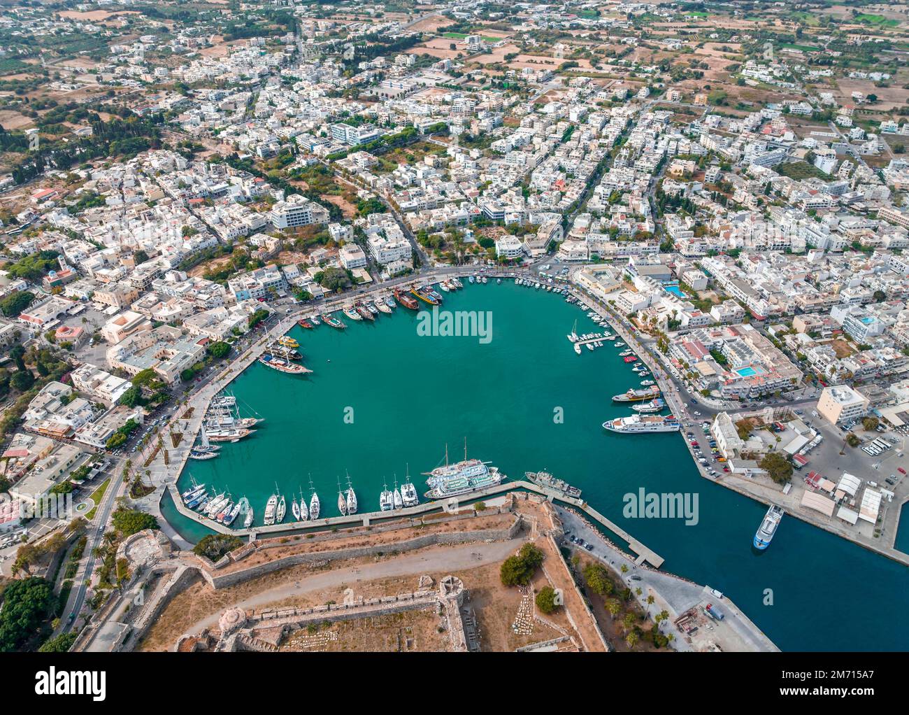 Port And Old Castle Kos Town Aerial View Kos Greece Stock Photo Alamy Port And Old Castle Kos Town Aerial View Kos Greece Stock Photo Alamy