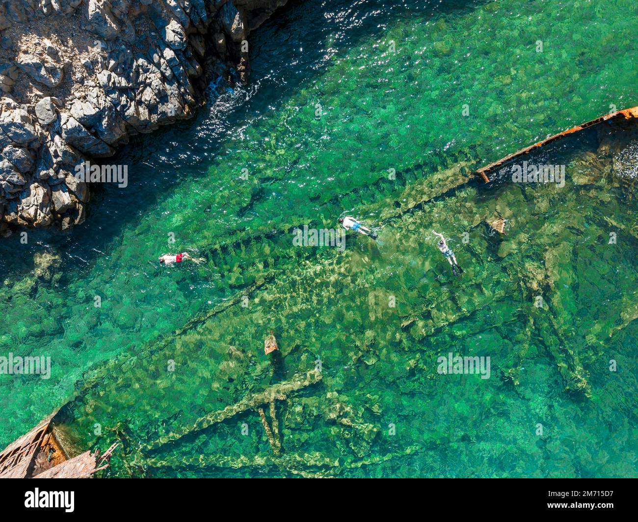 Aerial snorkeler hi-res stock photography and images - Alamy