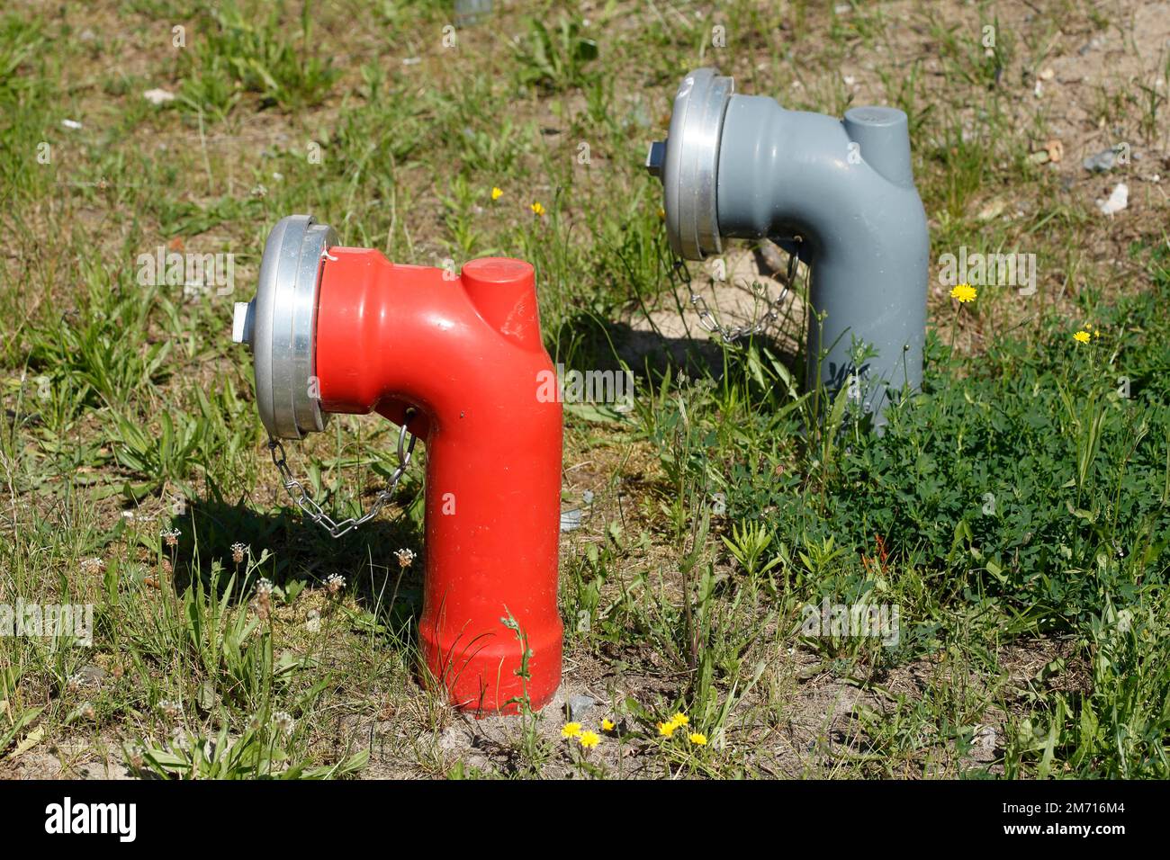 Hydrant, suction point for the fire brigade, Germany Stock Photo Alamy