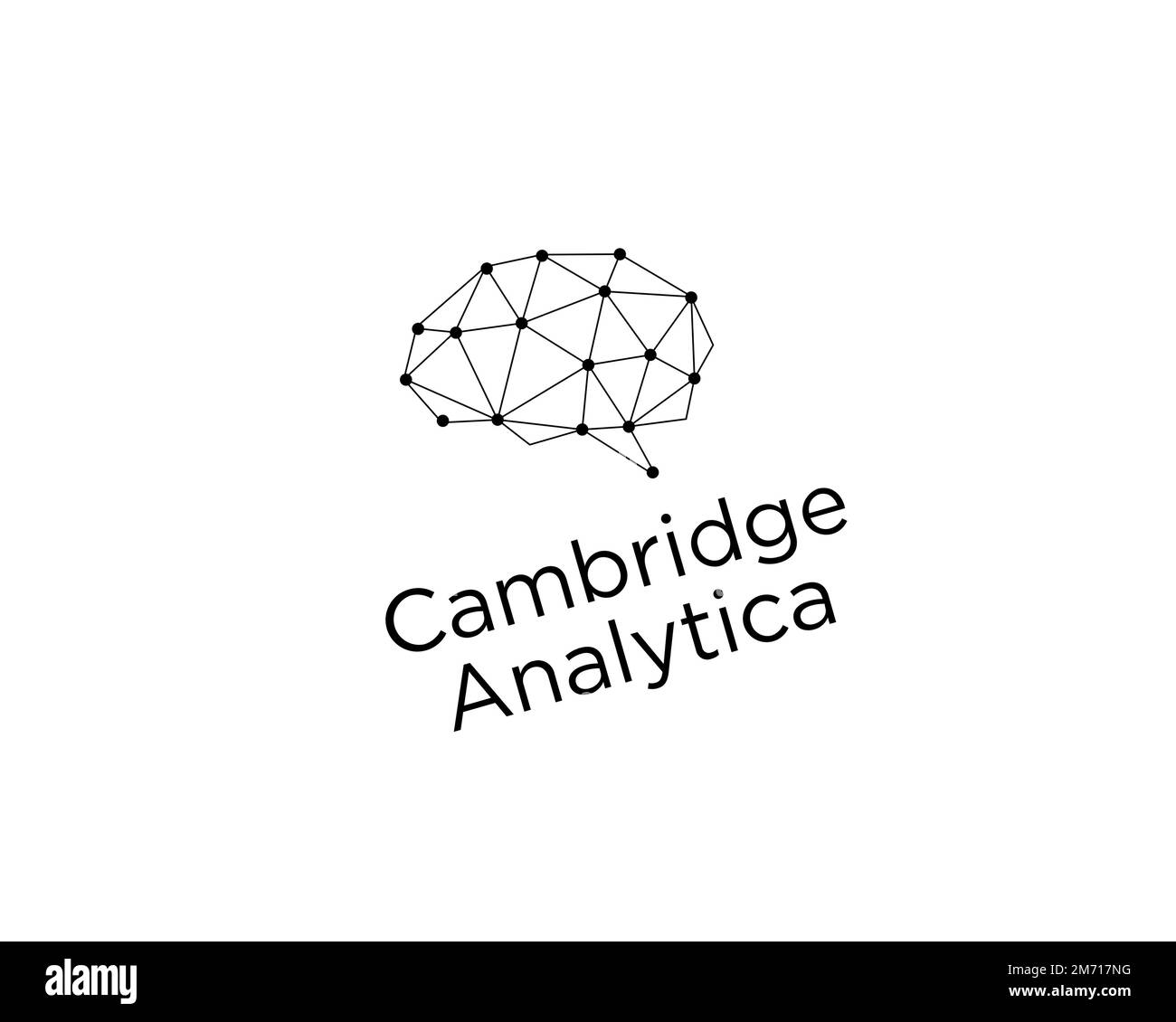 Cambridge Analytica, rotated logo, white background Stock Photo Alamy
