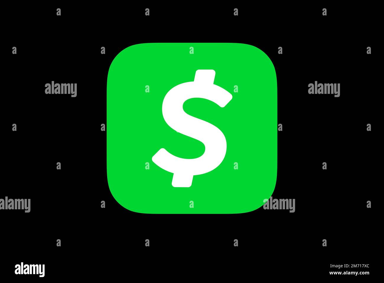 Cash App, Logo, Black Background Stock Photo Alamy