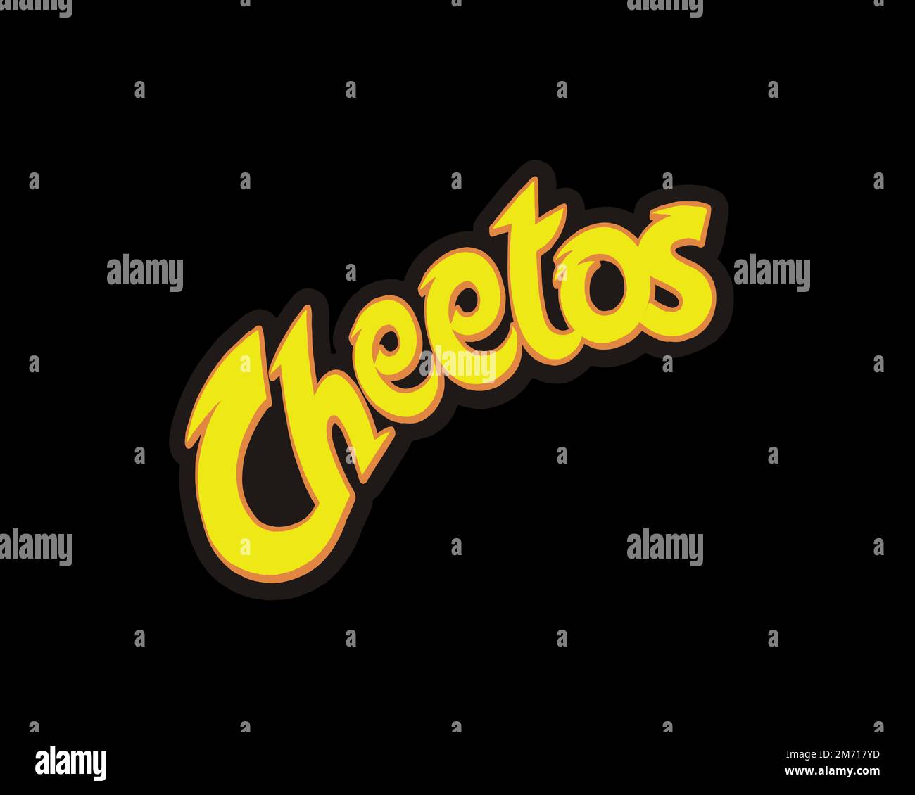 Cheetos, Rotated Logo, Black Background Stock Photo Alamy