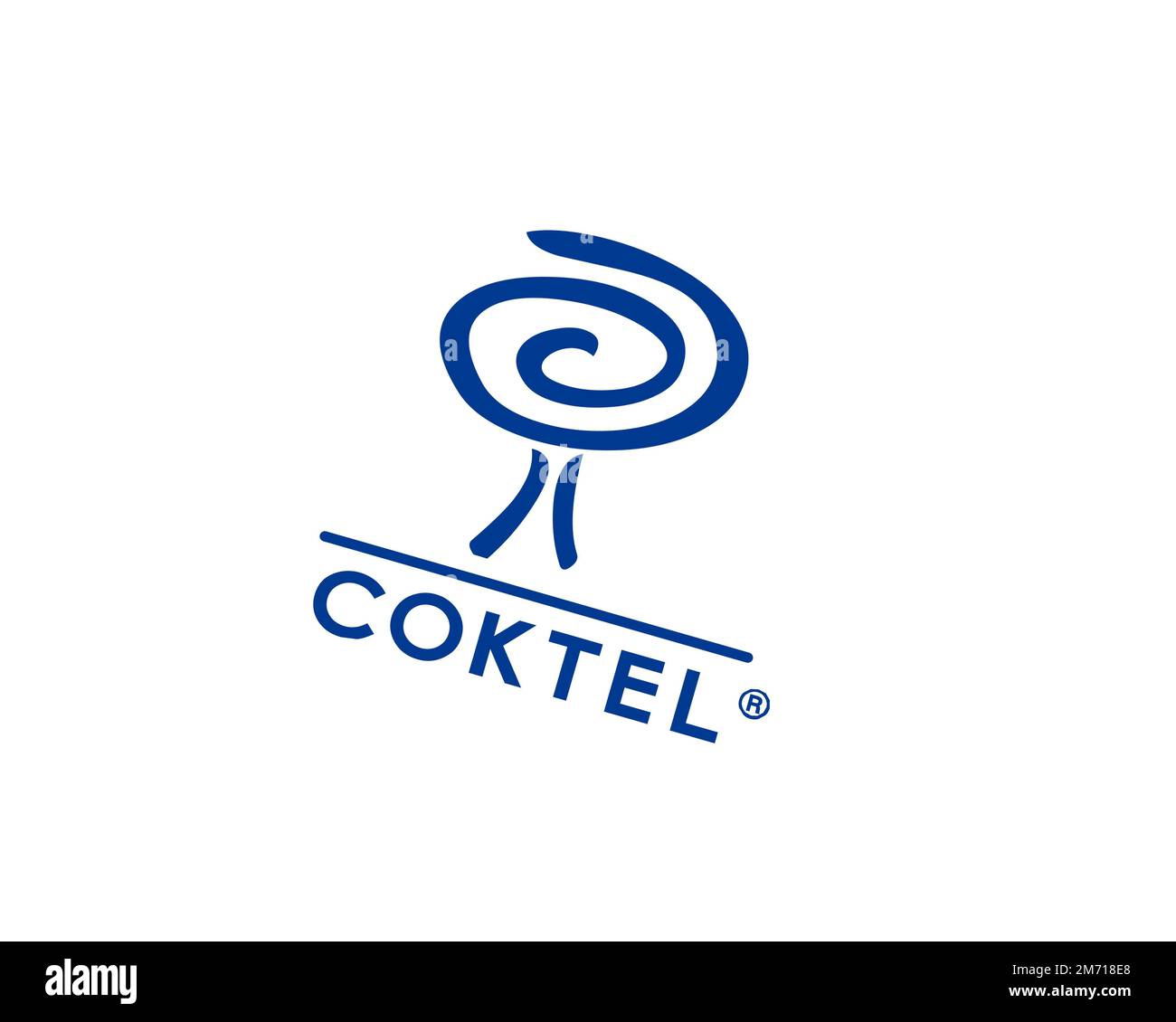 Coktel Vision, Rotated Logo, White Background B Stock Photo - Alamy