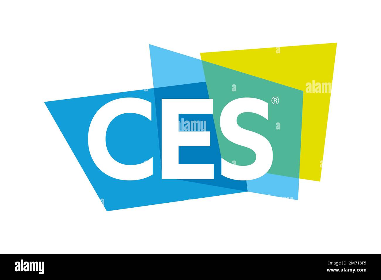 Consumer Electronics Show, Logo, White background Stock Photo