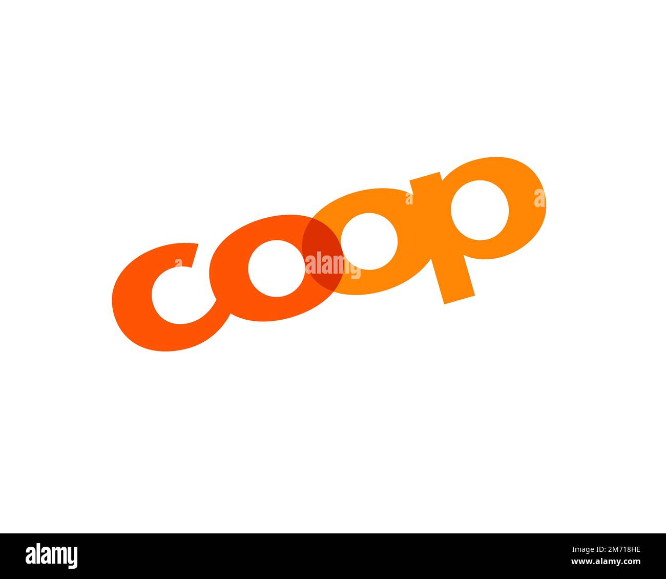 Coop Switzerland, rotated logo, white background Stock Photo Alamy