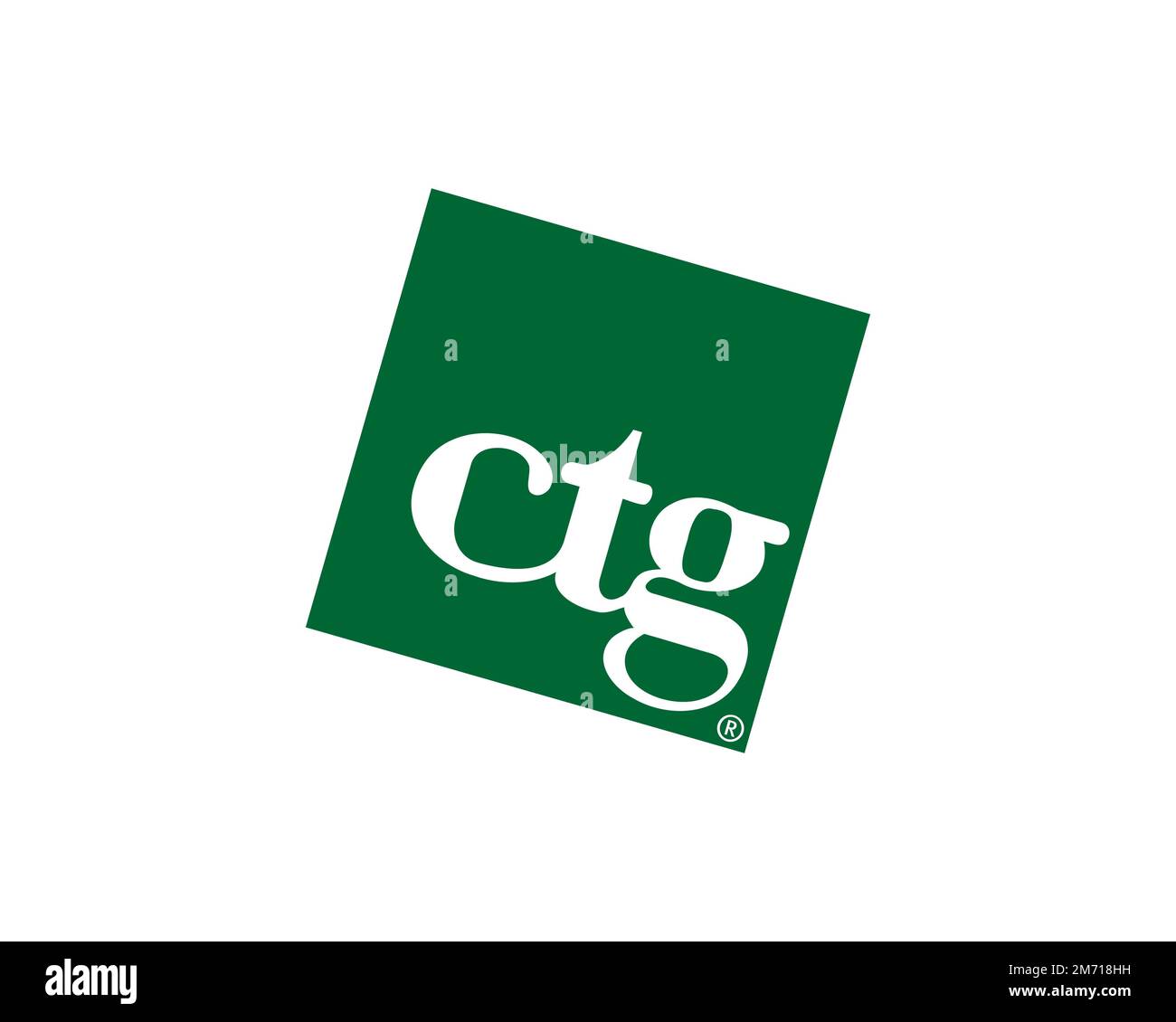 Computer Task Group, rotated logo, white background B Stock Photo Alamy