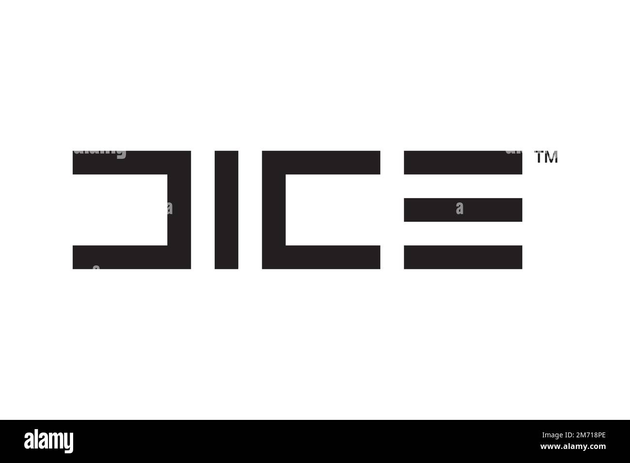 DICE company, Logo, White background Stock Photo Alamy