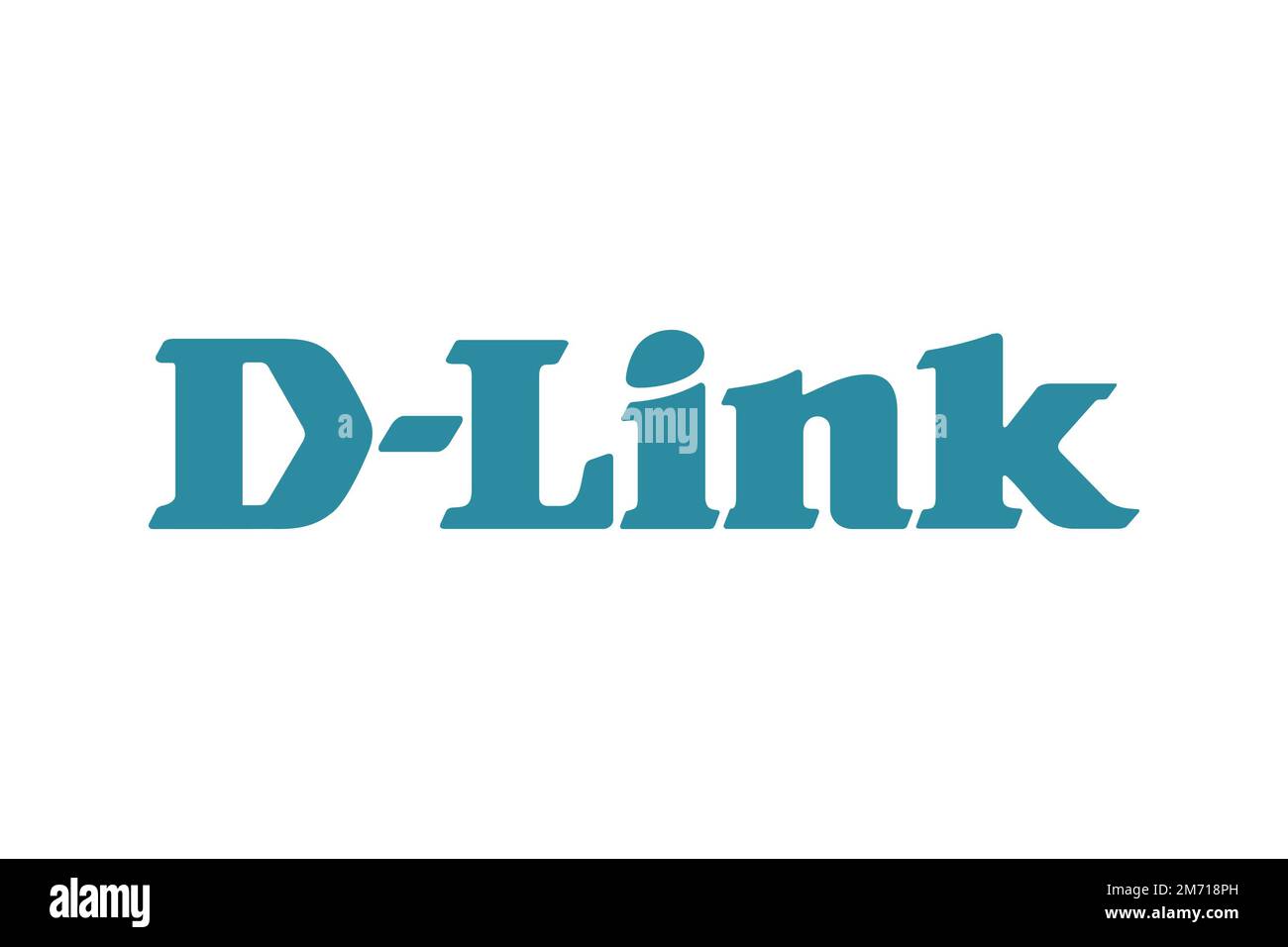 D Link, Logo, White background Stock Photo