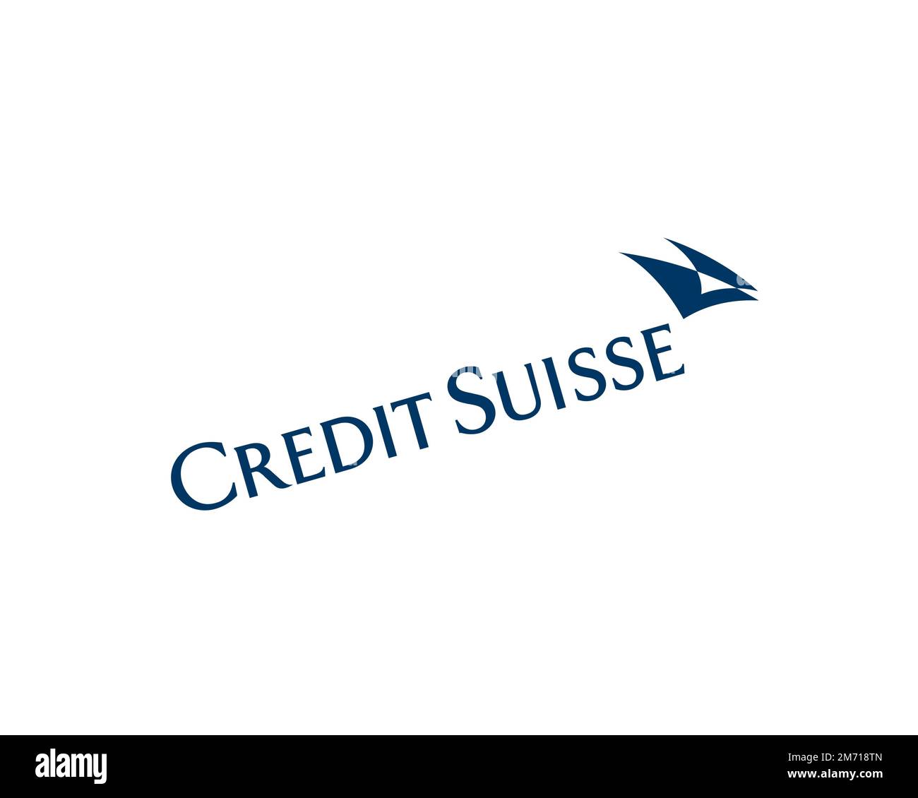 Credit Suisse rotated logo white background Stock Photo Alamy