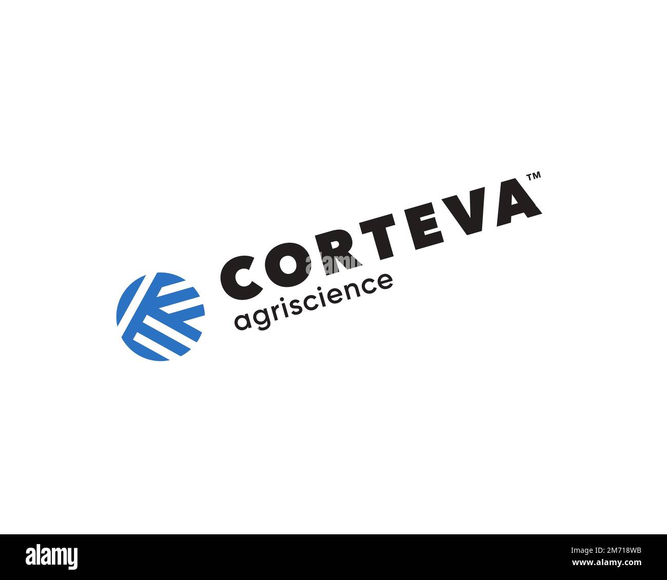 Corteva, rotated logo, white background Stock Photo Alamy
