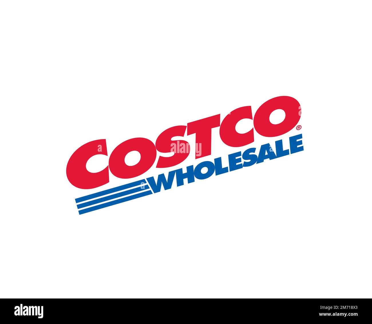 Costco, Rotated Logo, White Background Stock Photo Alamy