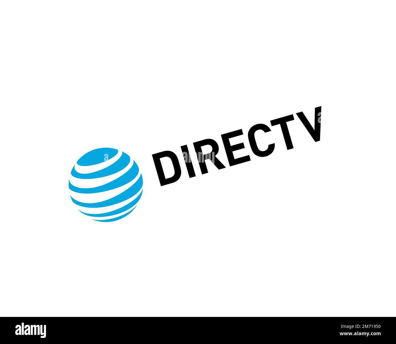 DirecTV, rotated logo, white background Stock Photo - Alamy