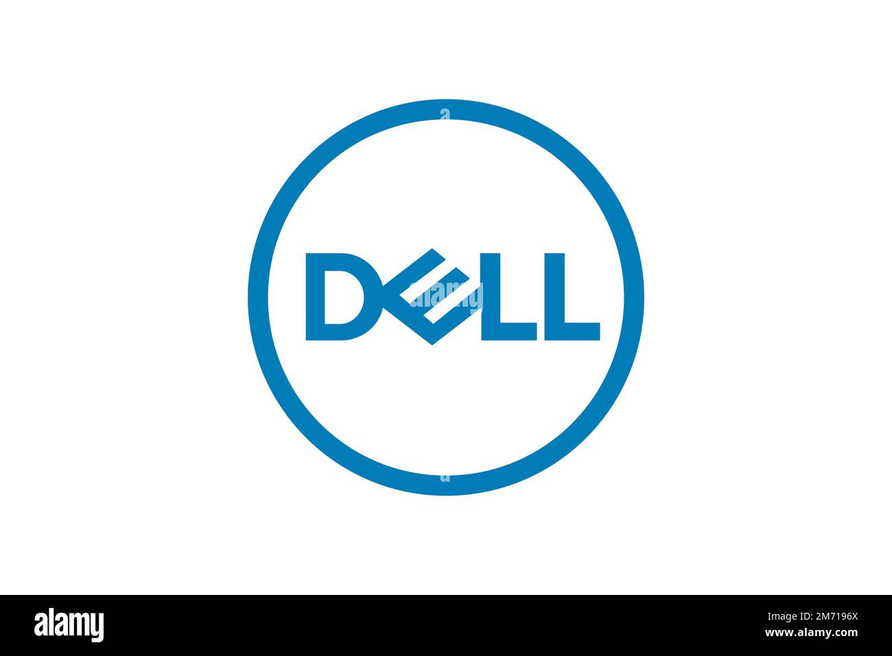 Dell, Logo, White background Stock Photo