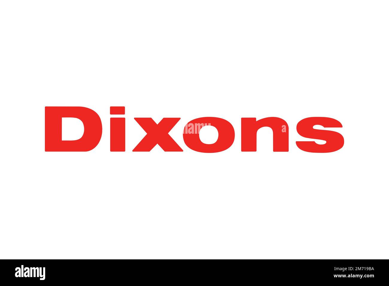 Dixons Retail, er Dixons Retail, er, Logo, White Background Stock Photo