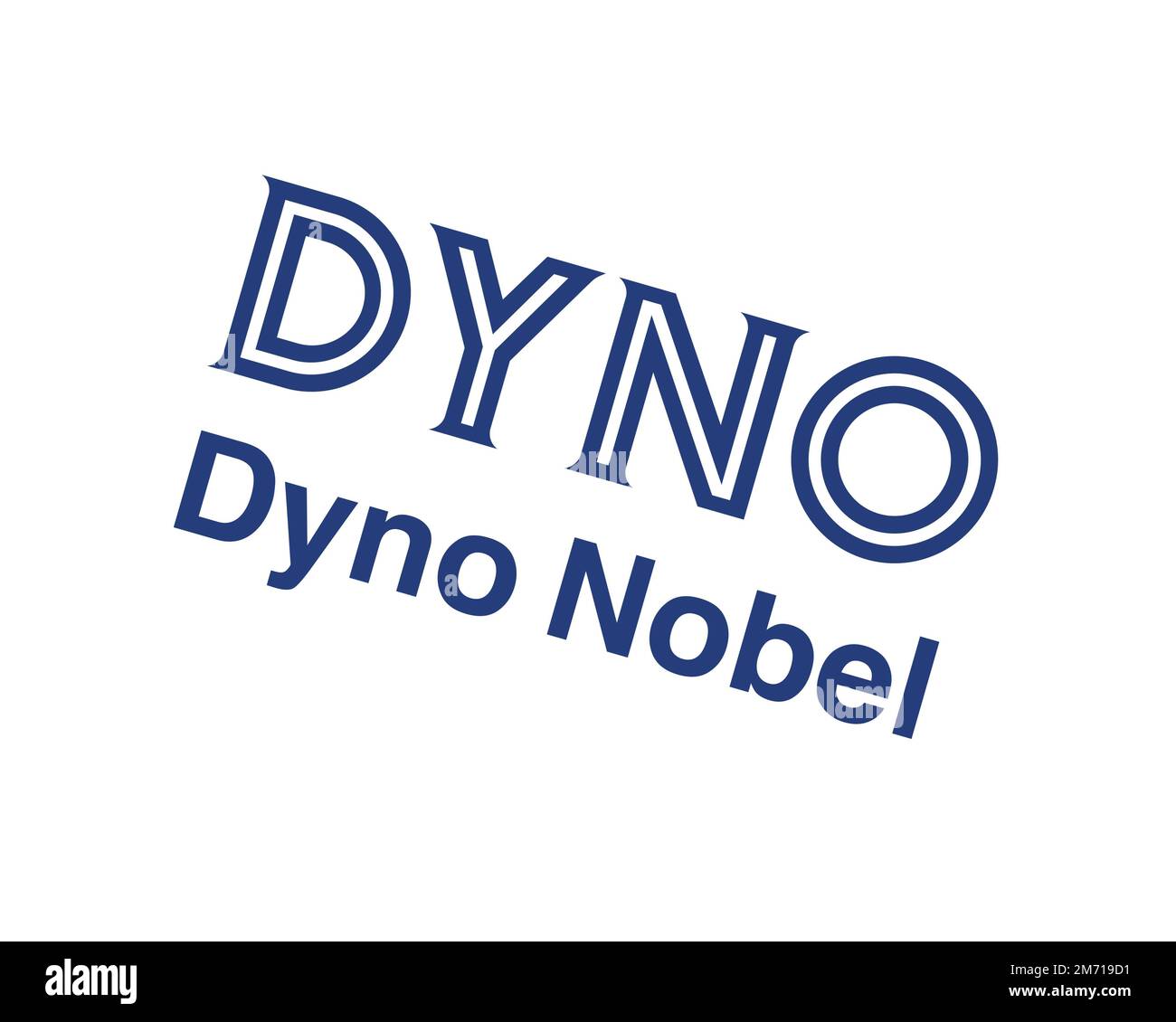 Dyno Nobel, rotated logo, white background B Stock Photo Alamy