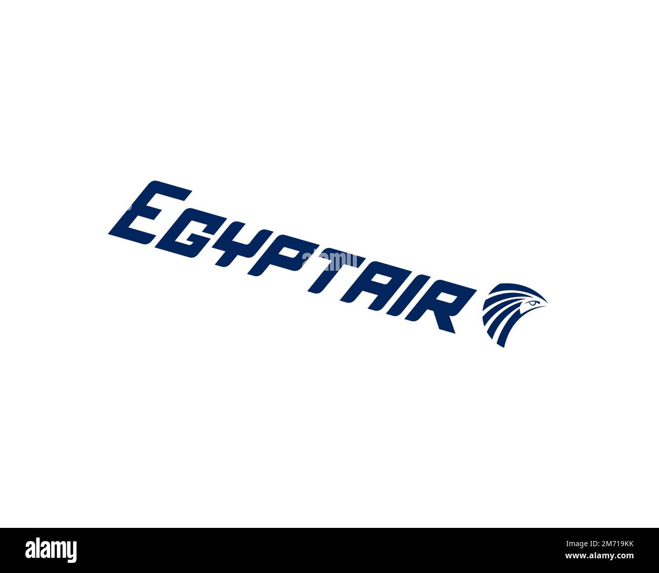 EgyptAir, rotated logo, white background B Stock Photo Alamy