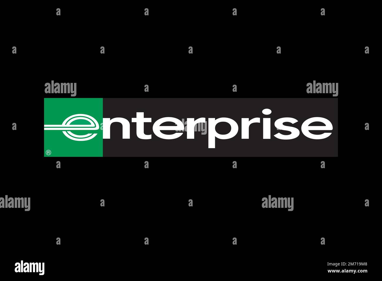 Enterprise Rent A Car, Logo, Black Background Stock Photo - Alamy