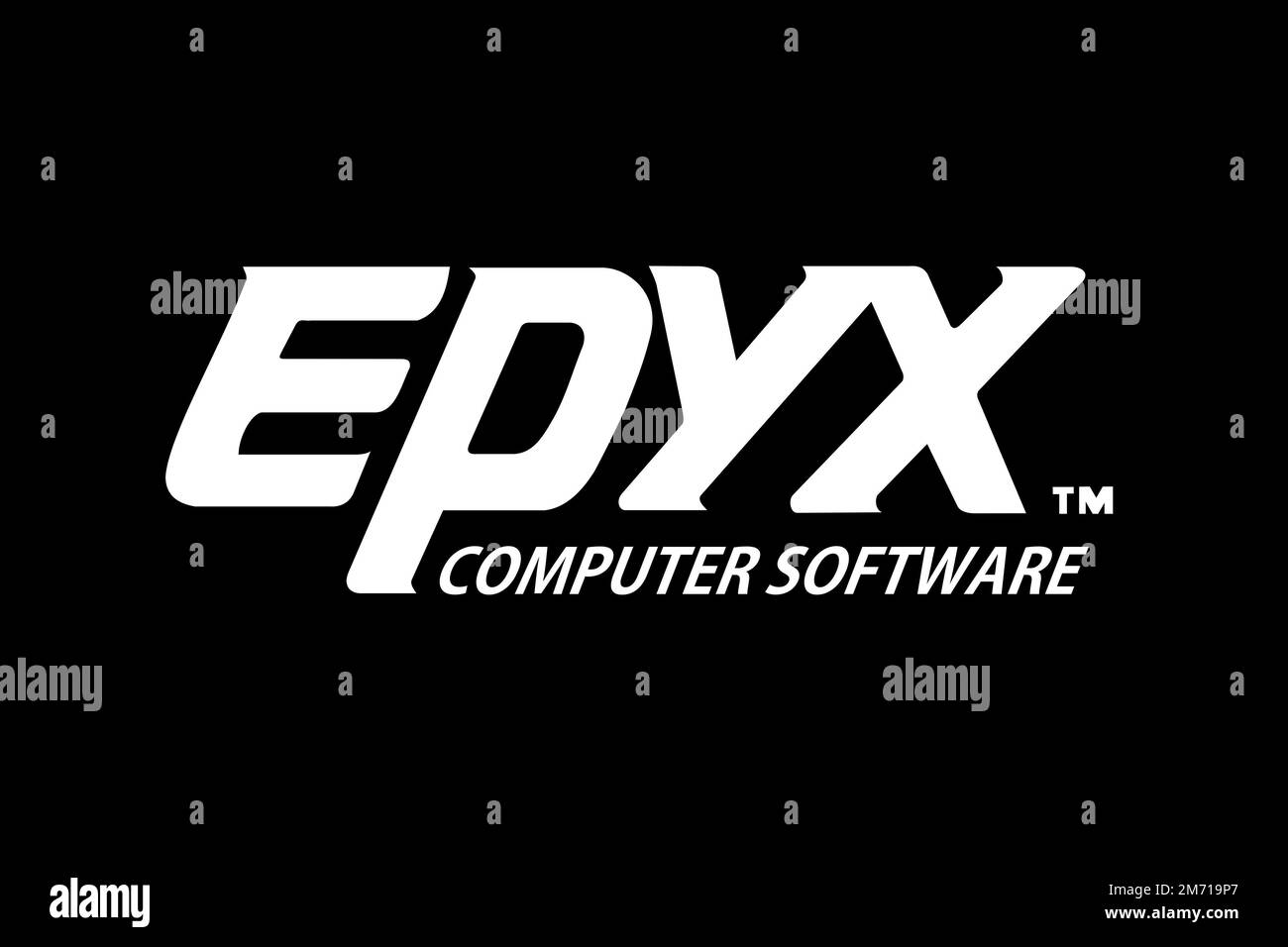 Epyx, Logo, Black background Stock Photo - Alamy