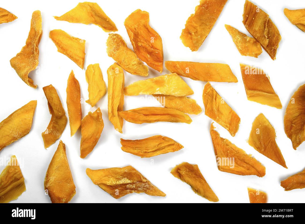 dried mango path isolated on white Stock Photo