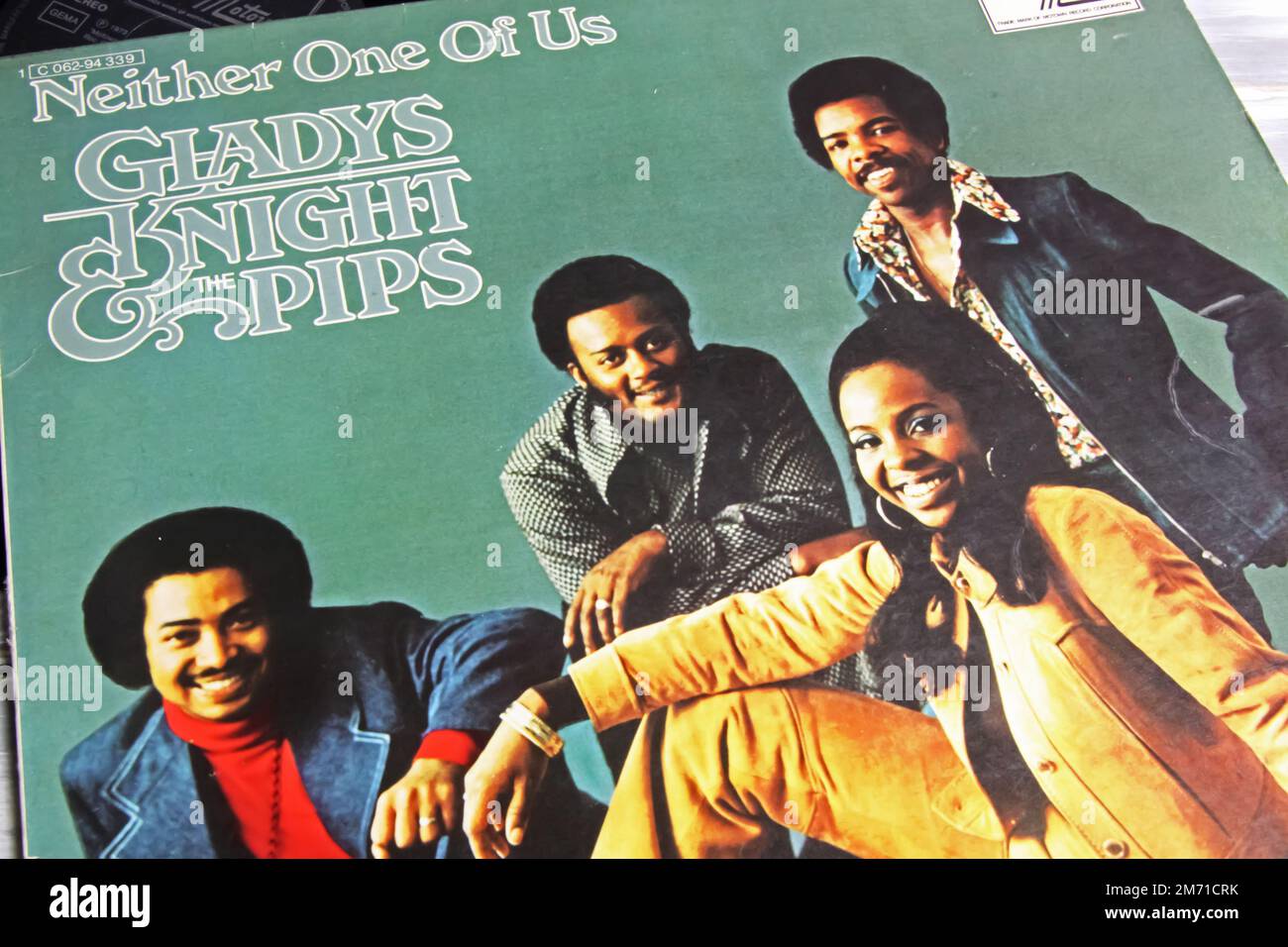 Viersen, Germany - May 9. 2022: Closeup of vinyl record cover of Gladys Night and the Pips from 60s Stock Photo