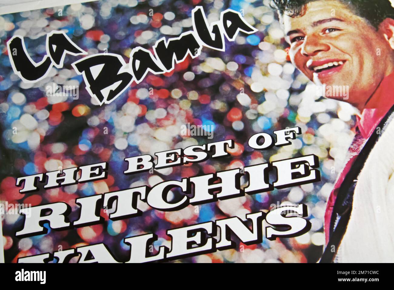Viersen, Germany - May 9. 2022: Closeup of 50s vinyl record album cover of Ritchie Valens with hit La Bamba Stock Photo